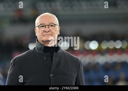 Roma, Italien. Dezember 2023. Foto Alfredo Falcone/LaPresse 02 Dicembre 2023 - Roma, Italia - Sport, calcio - Lazio vs Cagliari - Campionato italiano di calcio Serie A TIM 2023/2024 - Stadio Olimpico di Roma. Nella Foto: Claudio Ranieri (Cheftrainer Cagliari Calcio) Foto Alfredo Falcone/LaPresse 02. Dezember 2023 Rom, Italien - Sport, Fußball - Lazio vs Cagliari - italienische Fußballmeisterschaft der Serie A 2023/2024 - Olympisches Stadion în Rom. Auf dem Bild: Claudio Ranieri (Cheftrainer Cagliari Calcio) Credit: LaPresse/Alamy Live News Stockfoto