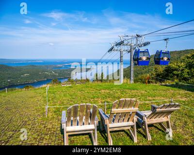 Atlantic Gondola auf dem Cape Smokey Mountain auf dem Cabot Trail auf der Cape Breton Island in Ingonish Beach Nova Scotia Canada Stockfoto