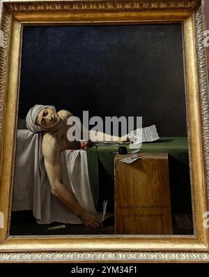 Der Tod von Marat, Louvre Stockfoto