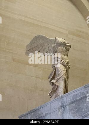 Geflügelter Sieg von Samothrake, Louvre Stockfoto