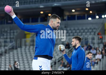 Zagreb, Kroatien. November 2024. ZAGREB, KROATIEN - 20. NOVEMBER: Jakov Gojun aus Zagreb wartete am 20. November 2024 in Zagreb in der Arena Zagreb in Zagreb, Kroatien. Foto: Sanjin Strukic/PIXSELL Credit: Pixsell/Alamy Live News Stockfoto