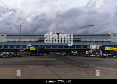 Der internationale Flughafen Athen Eleftherios Venizelos ist der größte kommerzielle Flughafen Griechenlands Stockfoto