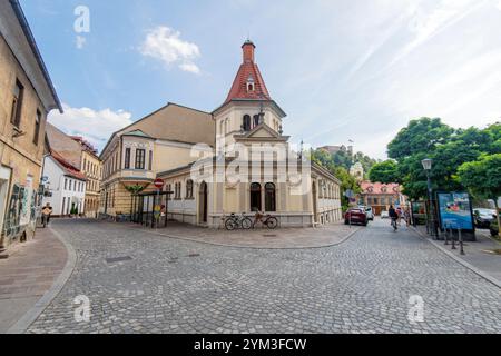 Altstadt von Ljubljana: Mestno Irisce. Slowenien Stockfoto