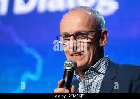 Stuttgart, Deutschland. November 2024. Wolfgang Krach, Chefredakteur der Süddeutschen Zeitung, nimmt an der Veranstaltung "SZ im Dialog" der Süddeutschen Zeitung Teil. Quelle: Marijan Murat/dpa/Alamy Live News Stockfoto