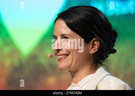 Stuttgart, Deutschland. November 2024. Judith Wittwer, Chefredakteurin der Süddeutschen Zeitung, nimmt an der Veranstaltung "SZ im Dialog" der Süddeutschen Zeitung Teil. Quelle: Marijan Murat/dpa/Alamy Live News Stockfoto