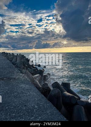 Strand in Lettland, Liepaja. Stockfoto