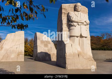 WASHINGTON DC, USA – 17. NOVEMBER 2024: Martin Luther King, JR. Gedenkstatue Martin Luther King, Jr. Memorial, ein nationales Denkmal in W Stockfoto