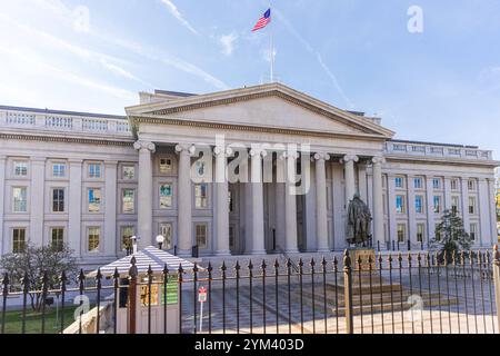 Das historische Treasury Department Building in Washington, DC USA das historische Treasury Department Building in Washington Washington USA *** das histori Stockfoto