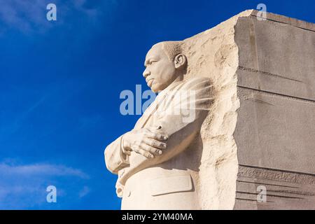 WASHINGTON DC, USA – 17. NOVEMBER 2024: Martin Luther King, JR. Gedenkstatue Stockfoto