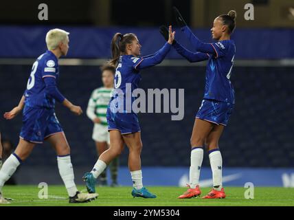 London, Großbritannien. November 2024. Während des Spiels der UEFA Women's Champions League in Stamford Bridge, London. Der Bildnachweis sollte lauten: Paul Terry/Sportimage Credit: Sportimage Ltd/Alamy Live News Stockfoto