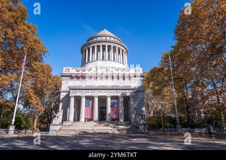 New York, New York, USA – 28. Oktober 2024: Außenfassade des General Grant National Memorial auf der Upper West Side von Manhattan in New York, New York, USA. Stockfoto