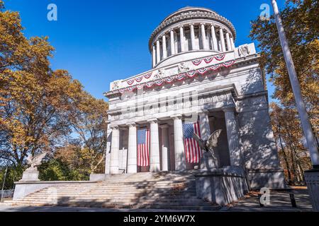 New York, New York, USA – 28. Oktober 2024: Außenfassade des General Grant National Memorial auf der Upper West Side von Manhattan in New York, New York, USA. Stockfoto