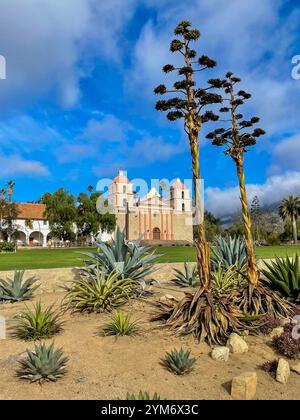 Mission Santa Barbara Spanische Mission in Santa Barbara, Kalifornien Stockfoto