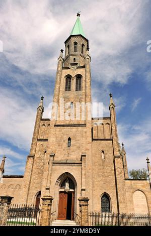 Kirche St. Barbara in Chorzw Schlesien Polen. Stockfoto