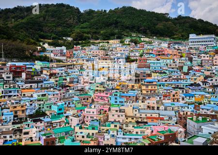 September 2024, Gamcheon Culture Village in Busan, Südkorea Stockfoto