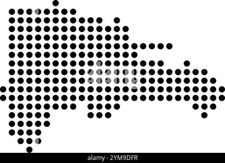 dominikanische republik Karte Symbol Illustration Design Stock Vektor