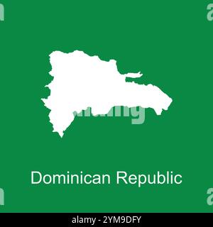dominikanische republik Karte Symbol Illustration Design Stock Vektor