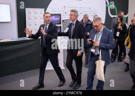 Torino, Italien. November 2024. Gaetano Manfredi ANCI-Präsident nimmt an der Jahreshauptversammlung der ANCI in Lingotto Fiere in Turin, Italien, Teil - Nachrichten - Donnerstag, 21. November 2024. (Foto: Marco Alpozzi/Lapresse) Credit: LaPresse/Alamy Live News Stockfoto