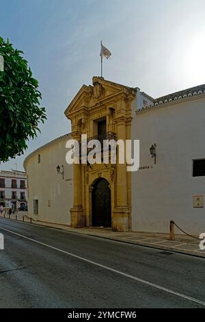 Stierkampfarena, Plaza de Toros de Ronda, Haupteingang Stockfoto