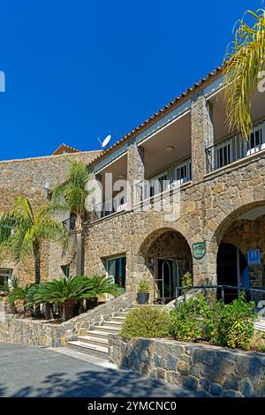 Parador de Málaga Gibralfaro, Palmen, Eingang Stockfoto