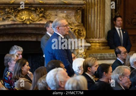 Brüssel, Belgien November 2024. Peter Goossens wurde während eines königlichen Empfangs für Menschen, die mit der Gnade des Adels geschenkt wurden, am Donnerstag, den 21. November 2024 im Königlichen Palast in Brüssel dargestellt. BELGA FOTO JAMES ARTHUR GEKIERE Credit: Belga News Agency/Alamy Live News Stockfoto