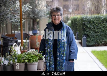 Jekka McVicar, Bio-Kräuteranbauer und Gartenbauautor, England, Großbritannien Stockfoto