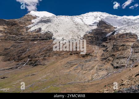 Gyantse Karola Gletscher Gyantse County in Tibet ist das größte Besatzungsmacht 9,4 Quadratkilometern und bis zu 5.560 Meter hoch. Stockfoto