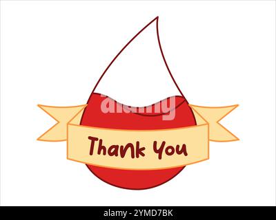 Blut Tropfen Banner Etikett Band Pflege Gesundheit Symbol Spende Zeichen Logo Flüssigkeit Symbol buntes Design Set Stock Vektor