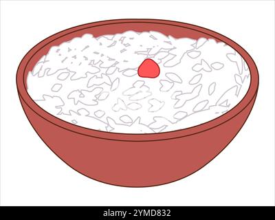 Aiwowo Chinesische Dessertküche traditionelles Festgericht rote Bohnenpaste Nüsse Datum klebriger Reis Zutat gedämpfter Kuchen China Snack Design Icon Set Stock Vektor