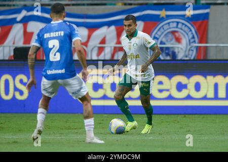 BA - SALVADOR - 11/20/2024 - BRASILIANISCHER A 2024, BAHIA x PALMEIRAS - Dudu Spieler von Palmeiras während des Spiels gegen Bahia im Stadion Arena Fonte Nova für die brasilianische A 2024 Meisterschaft. Foto: Jhony Pinho/AGIF Stockfoto