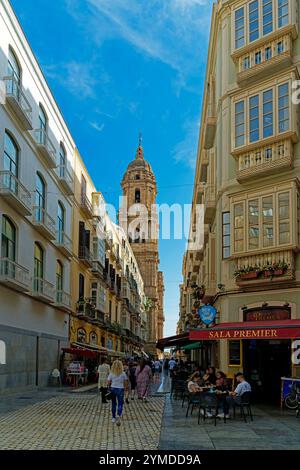 Straßenansicht, Kirche, Iglesia Capitular de El Sagrario, Nordturm Stockfoto