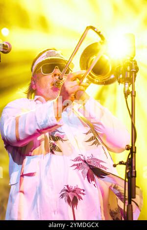 Joe Lindsay ('Hopepa') von Fat Freddy's Drop Stockfoto