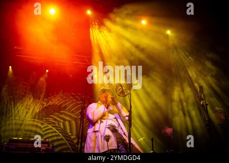 Joe Lindsay ('Hopepa') von Fat Freddy's Drop Stockfoto