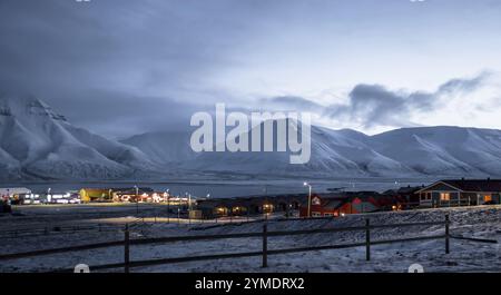 Landschaften rund um die Stadt Longyearbyen Svalbard, Norwegen Stockfoto