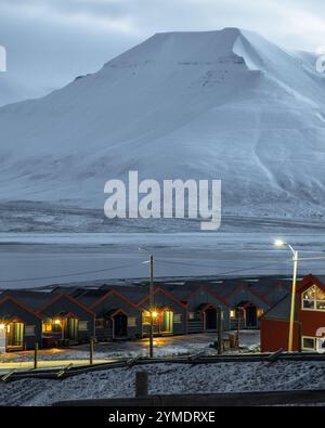 Landschaften rund um die Stadt Longyearbyen Svalbard, Norwegen Stockfoto