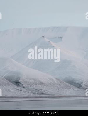 Landschaften rund um die Stadt Longyearbyen Svalbard, Norwegen Stockfoto