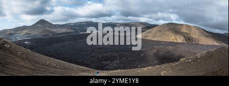 Landschaften rund um Island auf der Ringstraße. Winterzeit. Stockfoto