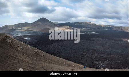 Landschaften rund um Island auf der Ringstraße. Winterzeit. Stockfoto