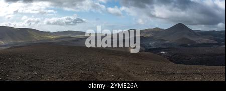 Landschaften rund um Island auf der Ringstraße. Winterzeit. Stockfoto