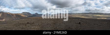 Landschaften rund um Island auf der Ringstraße. Winterzeit. Stockfoto