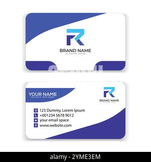 Moderne Visitenkarten Design Vorlage Vektor Illustrator. Stock Vektor