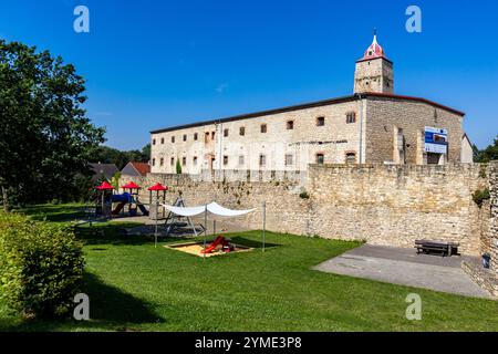 Burg Hausneindorf Selke Aue Stockfoto