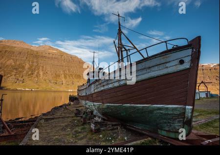 Seydisfjordur, Ostfjorde, Island, Europa Stockfoto