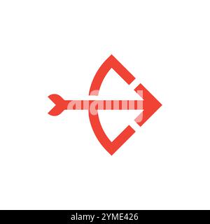 Abstraktes Design mit Pfeil-Logo. Vektorpfeil Business-Logo-Symbol. 2 Stock Vektor