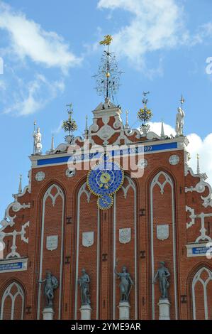Haus der Schwarzhäupter, Melngalvju nams, Schwarzhäupterhaus, Riga, Lettland, Europa Stockfoto