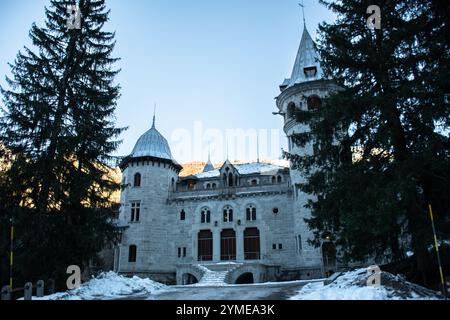 Blick auf das königliche Schloss Savoyen, Italien. Stockfoto