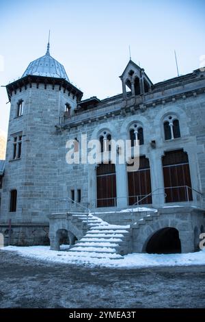 Blick auf das königliche Schloss Savoyen, Italien. Stockfoto