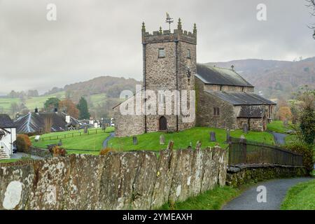 St. Michael & All Angels' Church, Hawkshead, Lake District National Park, Cumbria, England Stockfoto