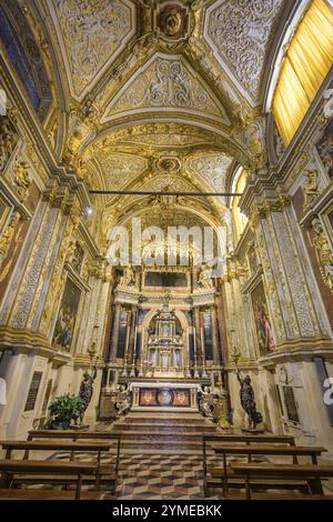 Seitenaltar in der Kathedrale Santa Maria Assunta, Cremona, Provinz Cremona, Italien, Europa Stockfoto