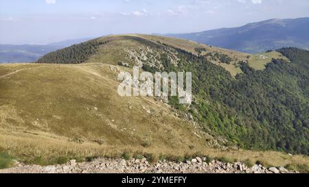 Blick von Le Hohneck (1362 m), Vogesen, Frankreich, Europa Stockfoto